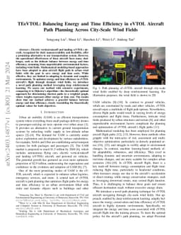 TEeVTOL: Balancing Energy and Time Efficiency in eVTOL Aircraft Path
  Planning Across City-Scale Wind Fields