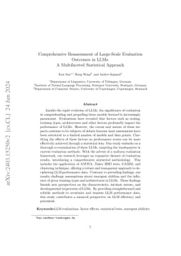Comprehensive Reassessment of Large-Scale Evaluation Outcomes in LLMs: A
  Multifaceted Statistical Approach
