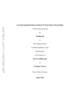 Learning Topological Representations for Deep Image Understanding