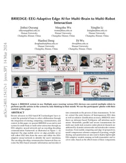BRIEDGE: EEG-Adaptive Edge AI for Multi-Brain to Multi-Robot Interaction
