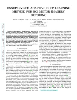 Unsupervised Adaptive Deep Learning Method For BCI Motor Imagery
  Decoding