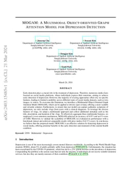 MOGAM: A Multimodal Object-oriented Graph Attention Model for Depression
  Detection