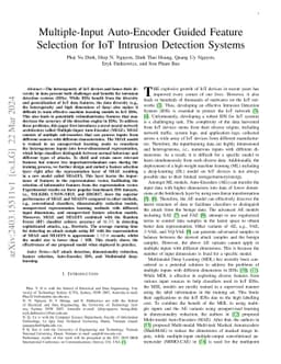Multiple-Input Auto-Encoder Guided Feature Selection for IoT Intrusion
  Detection Systems