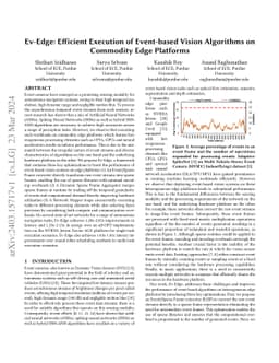 Ev-Edge: Efficient Execution of Event-based Vision Algorithms on
  Commodity Edge Platforms