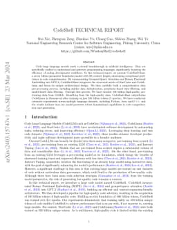 CodeShell Technical Report
