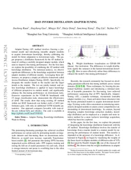 iDAT: inverse Distillation Adapter-Tuning
