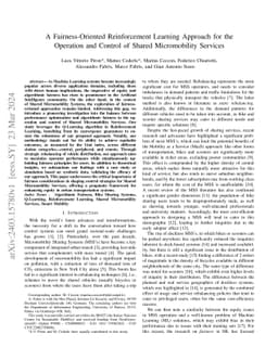 A Fairness-Oriented Reinforcement Learning Approach for the Operation and Control of Shared Micromobility Services