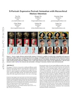 X-Portrait: Expressive Portrait Animation with Hierarchical Motion
  Attention