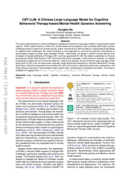 CBT-LLM: A Chinese Large Language Model for Cognitive Behavioral
  Therapy-based Mental Health Question Answering