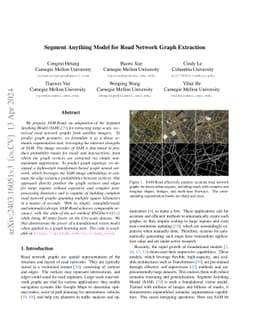 Segment Anything Model for Road Network Graph Extraction