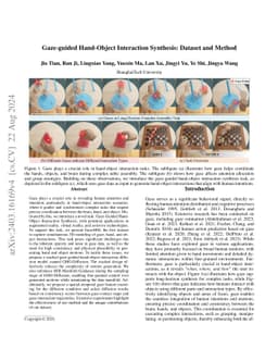 Gaze-guided Hand-Object Interaction Synthesis: Dataset and Method