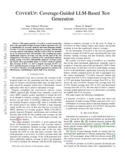 CoverUp: Effective High Coverage Test Generation for Python