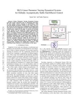SE(3) Linear Parameter Varying Dynamical Systems for Globally
  Asymptotically Stable End-Effector Control