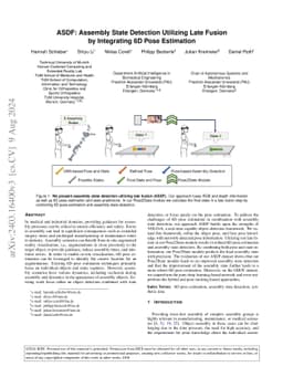 ASDF: Assembly State Detection Utilizing Late Fusion by Integrating 6D
  Pose Estimation