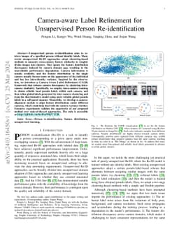 Camera-aware Label Refinement for Unsupervised Person Re-identification