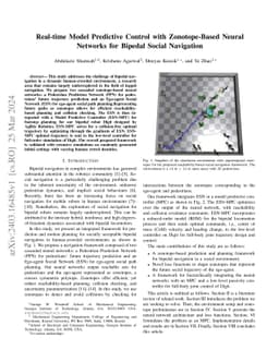 Real-time Model Predictive Control with Zonotope-Based Neural Networks
  for Bipedal Social Navigation