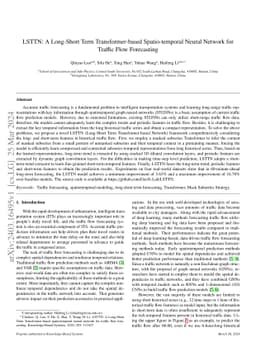 LSTTN: A Long-Short Term Transformer-based Spatio-temporal Neural
  Network for Traffic Flow Forecasting