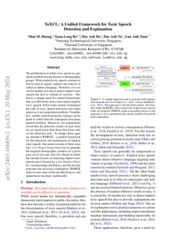 ToXCL: A Unified Framework for Toxic Speech Detection and Explanation