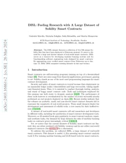 DISL: Fueling Research with A Large Dataset of Solidity Smart Contracts