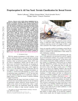 Proprioception Is All You Need: Terrain Classification for Boreal
  Forests