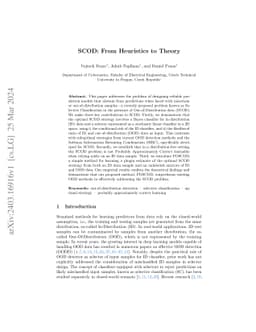 SCOD: From Heuristics to Theory