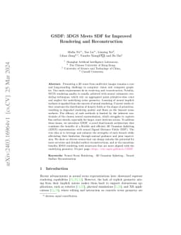 GSDF: 3DGS Meets SDF for Improved Rendering and Reconstruction
