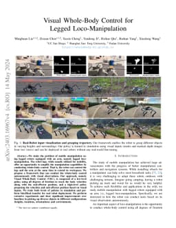 Visual Whole-Body Control for Legged Loco-Manipulation
