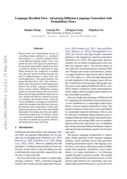 Language Rectified Flow: Advancing Diffusion Language Generation with
  Probabilistic Flows