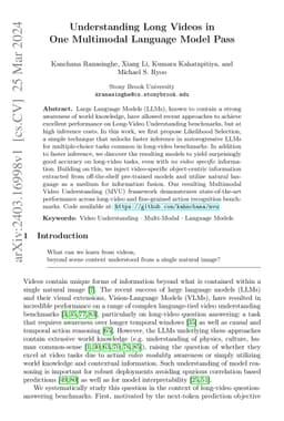 Understanding Long Videos with Multimodal Language Models