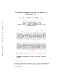 DreamLIP: Language-Image Pre-training with Long Captions