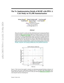 The N+ Implementation Details of RLHF with PPO: A Case Study on TL;DR
  Summarization
