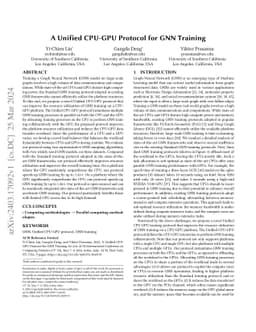 A Unified CPU-GPU Protocol for GNN Training