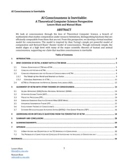 AI Consciousness is Inevitable: A Theoretical Computer Science
  Perspective