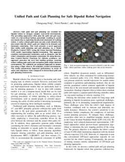 Unified Path and Gait Planning for Safe Bipedal Robot Navigation