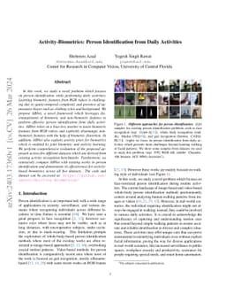 Activity-Biometrics: Person Identification from Daily Activities