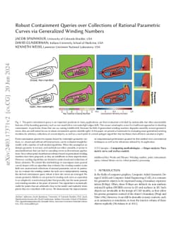 Robust Containment Queries over Collections of Rational Parametric
  Curves via Generalized Winding Numbers