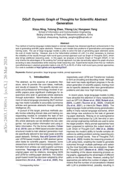 DGoT: Dynamic Graph of Thoughts for Scientific Abstract Generation