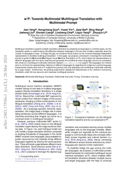 m3P: Towards Multimodal Multilingual Translation with Multimodal Prompt