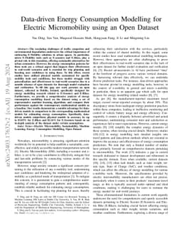 Data-driven Energy Consumption Modelling for Electric Micromobility
  using an Open Dataset