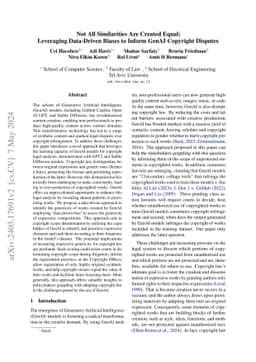 Not All Similarities Are Created Equal: Leveraging Data-Driven Biases to
  Inform GenAI Copyright Disputes