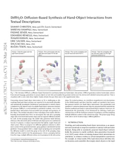 DiffH2O: Diffusion-Based Synthesis of Hand-Object Interactions from
  Textual Descriptions