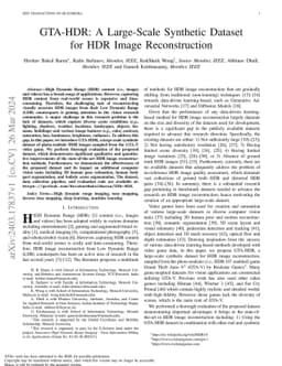 GTA-HDR: A Large-Scale Synthetic Dataset for HDR Image Reconstruction