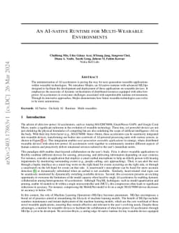 An AI-Native Runtime for Multi-Wearable Environments