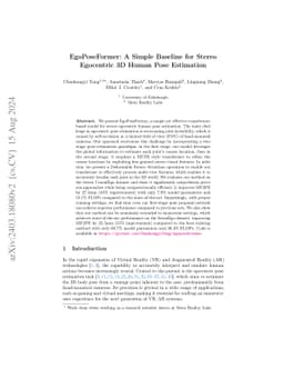 EgoPoseFormer: A Simple Baseline for Egocentric 3D Human Pose Estimation