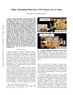 Online Embedding Multi-Scale CLIP Features into 3D Maps