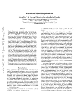 Generative Medical Segmentation