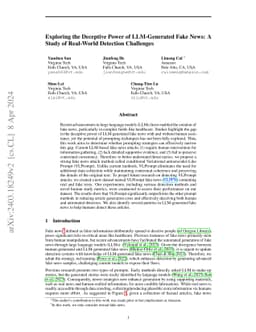 Exploring the Deceptive Power of LLM-Generated Fake News: A Study of
  Real-World Detection Challenges