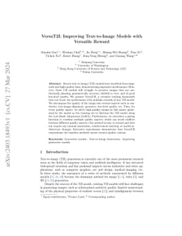 VersaT2I: Improving Text-to-Image Models with Versatile Reward