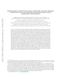 Heterogeneous Peridynamic Neural Operators: Discover Biotissue
  Constitutive Law and Microstructure From Digital Image Correlation
  Measurements