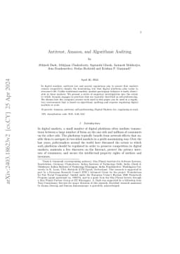 Antitrust, Amazon, and Algorithmic Auditing